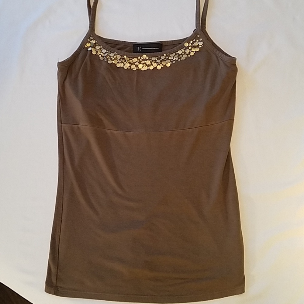 INC sequined tank top